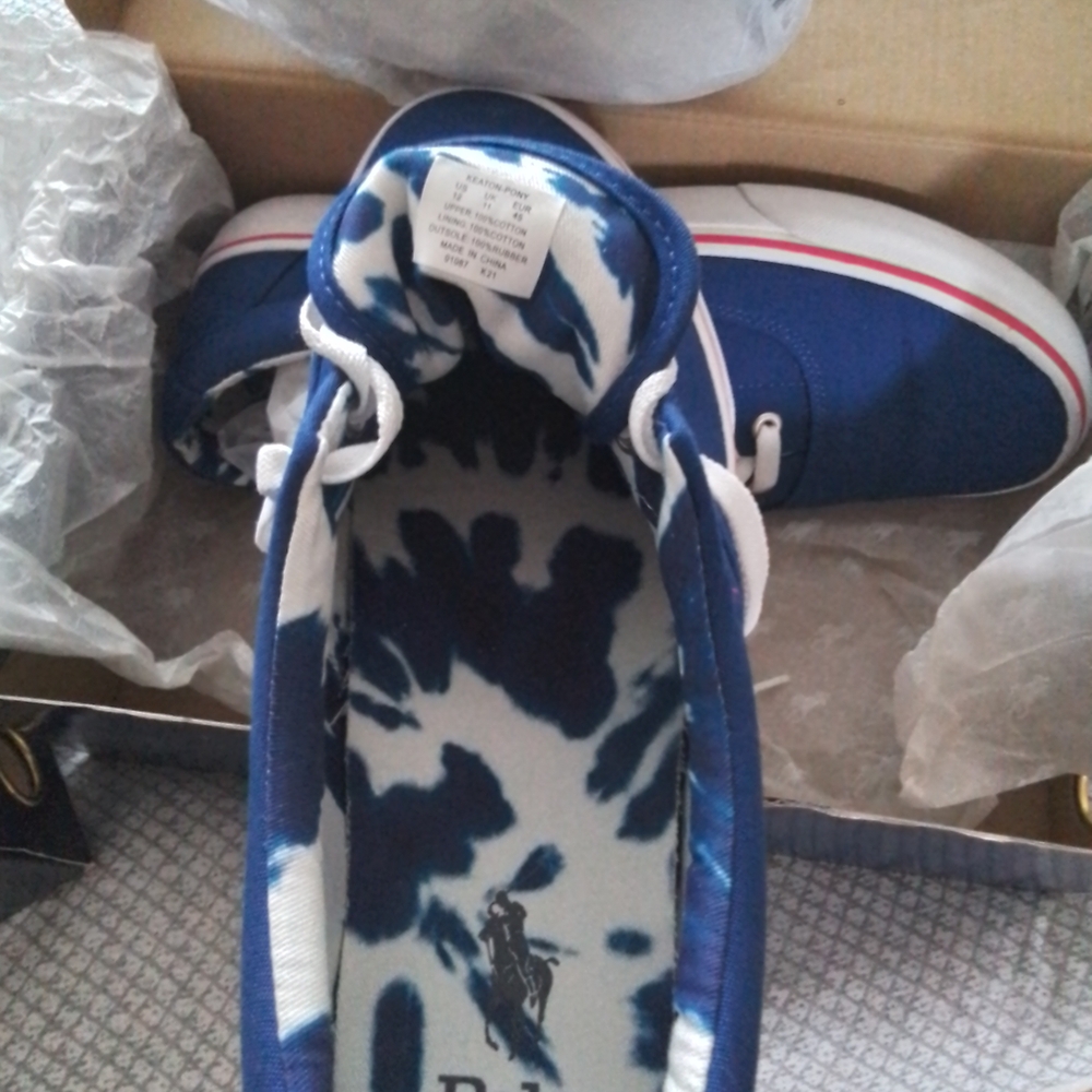 Polo by Ralph Lauren Men's Blue Sneakers - Picture 5 of 5